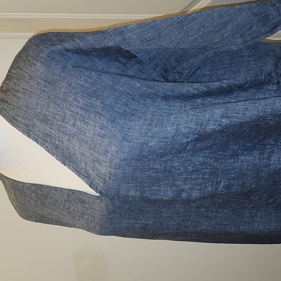 Bryn Walker Bingley  V-Neck Pockets Shift Dress Lagenlook - Picture 3 of 10